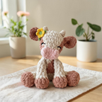 Laughing Cow Crochet Pattern, Cow Amigurumi Pattern, Low Sew Crochet Pattern