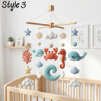 Ocean Baby Mobile, Crochet Sea Animals Crib Mobile