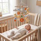 Handmade Duck Baby Mobile, Neutral Boho Nursery Decor