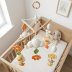 Handmade Duck Baby Mobile, Neutral Boho Nursery Decor