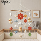 Handmade Duck Baby Mobile, Neutral Boho Nursery Decor