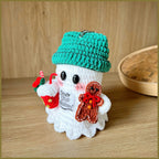 Gingerbread Ghost Crochet Pattern PDF, Christmas Ghost Amigurumi Tutorial, Cute Holiday Ornament