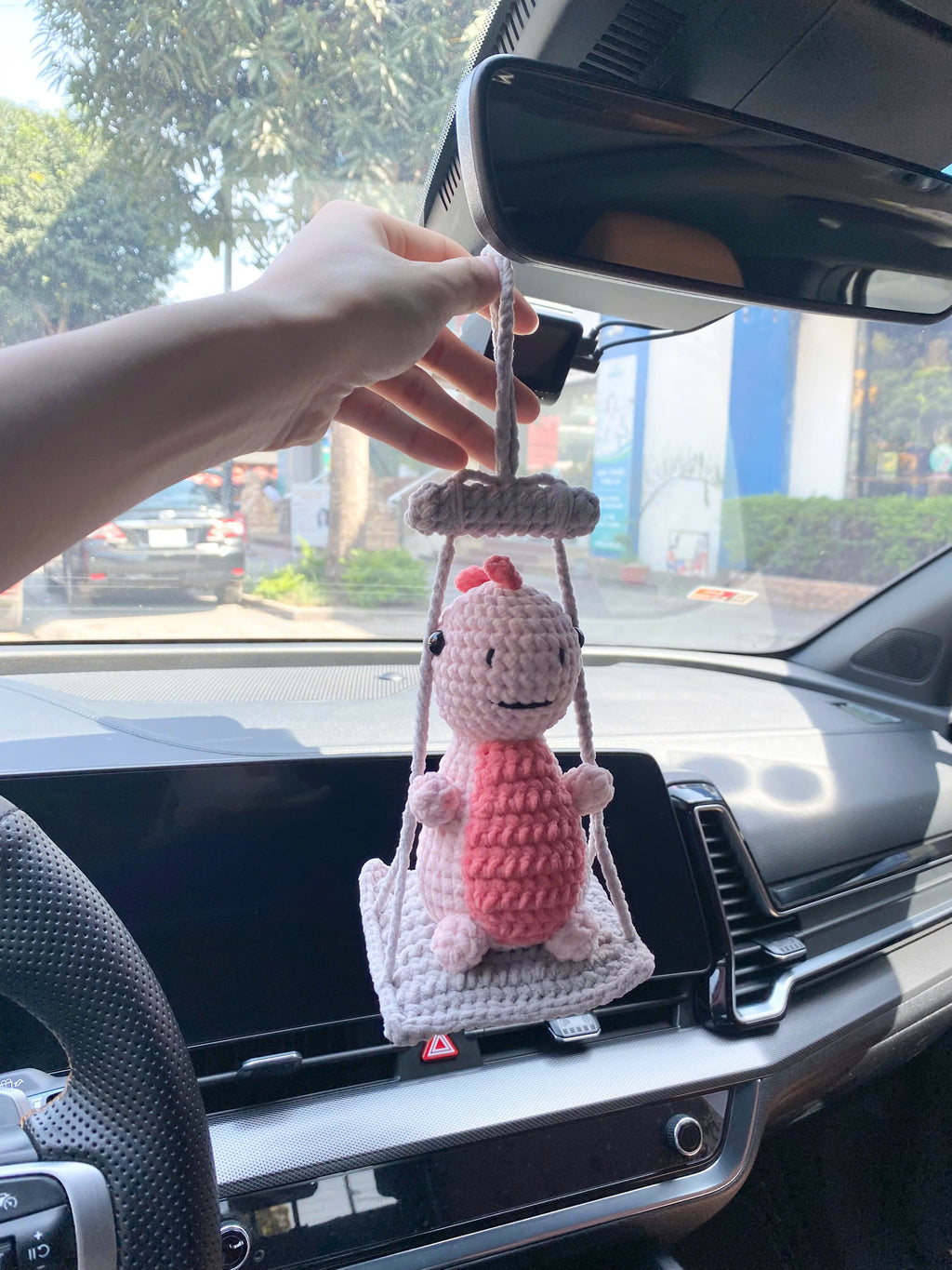 Pink Dinosaur Crochet Pattern: Amigurumi Dino Keychain (PDF Tutorial)