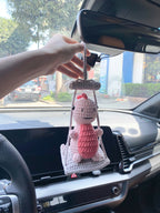 Pink Dinosaur Crochet Pattern: Amigurumi Dino Keychain (PDF Tutorial)