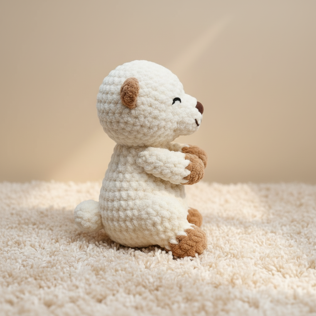 Teddy Bear Crochet Pattern PDF, Cute Bear Amigurumi Tutorial, Plush Bear Crochet Pattern