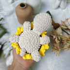 Sunflower Turtle Crochet Pattern PDF, No Sew Turtle Amigurumi, Cute Flower Turtle Plush Tutorial