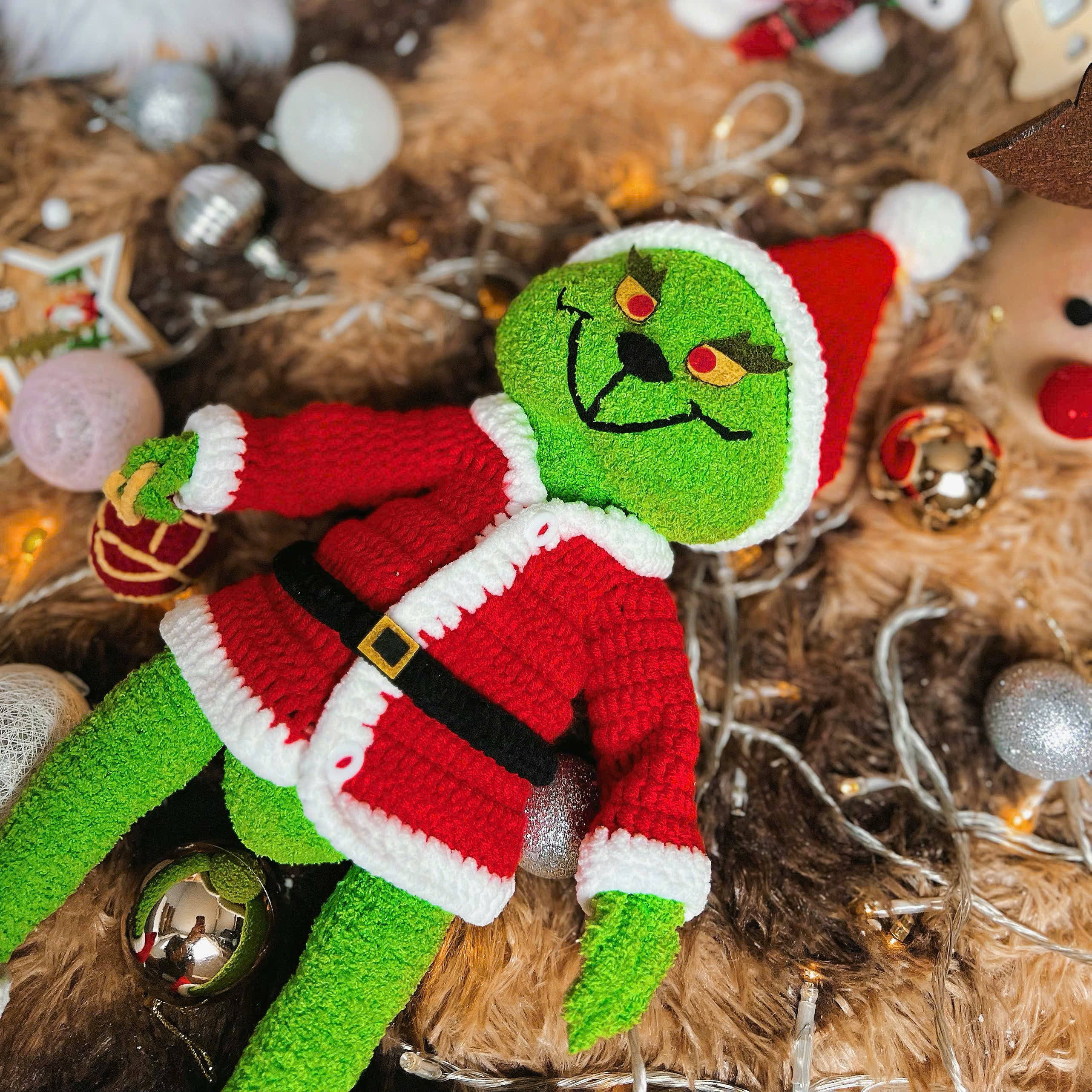 Green Elf Crochet Pattern PDF, Christmas Monster Amigurumi, Holiday Plush Doll Tutorial
