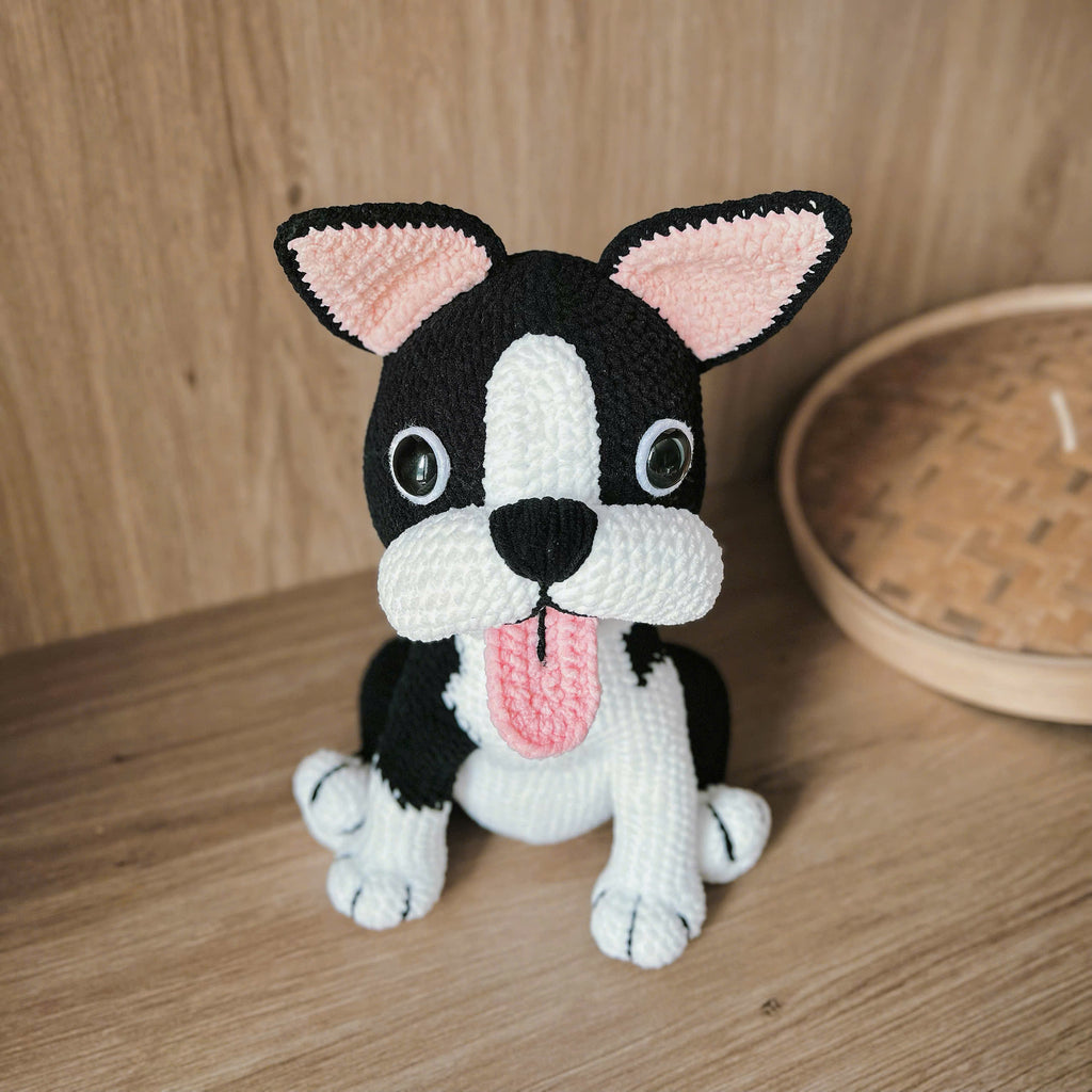 Frenchie Moo Moo Crochet Pattern PDF, French Bulldog Amigurumi, Cute Dog Pattren