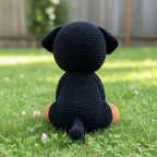 Rottweiler Crochet Pattern, Dog Amigurumi PDF, Realistic Dog Plush Pattern