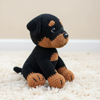 Rottweiler Crochet Pattern, Dog Amigurumi PDF, Realistic Dog Plush Pattern