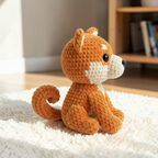 Shiba Inu Crochet Pattern, Cute Dog Amigurumi PDF, Animal Crochet Toy