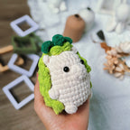Pineapple Hedgehog Crochet Pattern PDF, Low Sew Amigurumi Pattern