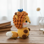 Mini Jungle Lion Crochet Pattern PDF – Cute Crown Lion Amigurumi Plush