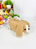 Dog Tissue Box Cover Crochet Pattern: Amigurumi PDF