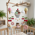 Felt Ice Cream Shop Baby Mobile