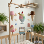 Felt Ice Cream Shop Baby Mobile