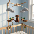 Felt Duck Hunting Baby Mobile, Custom Dog Nursery Crib Decor
