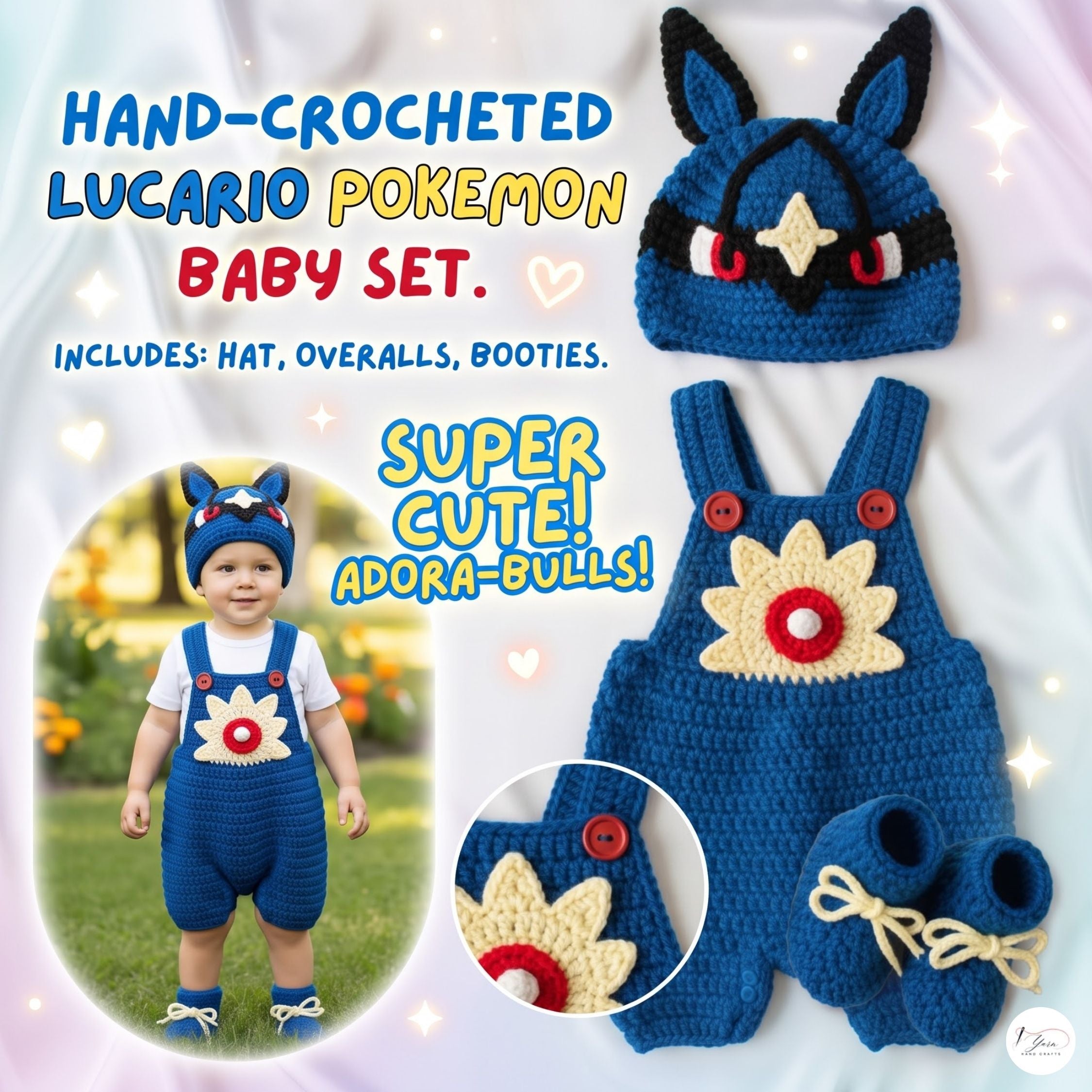 Crochet Blue Creature Baby Outfit, Overalls Hat and Booties Set, Newborn Photo Prop, Baby Halloween Costume, Baby Shower Gift