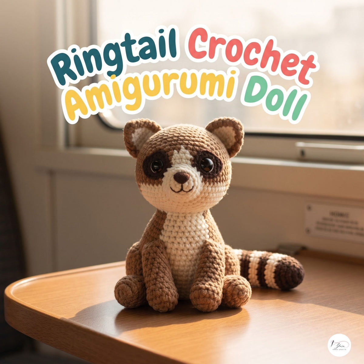 Ringtail Crochet Amigurumi Doll – Handmade Ringtail Plush Toy
