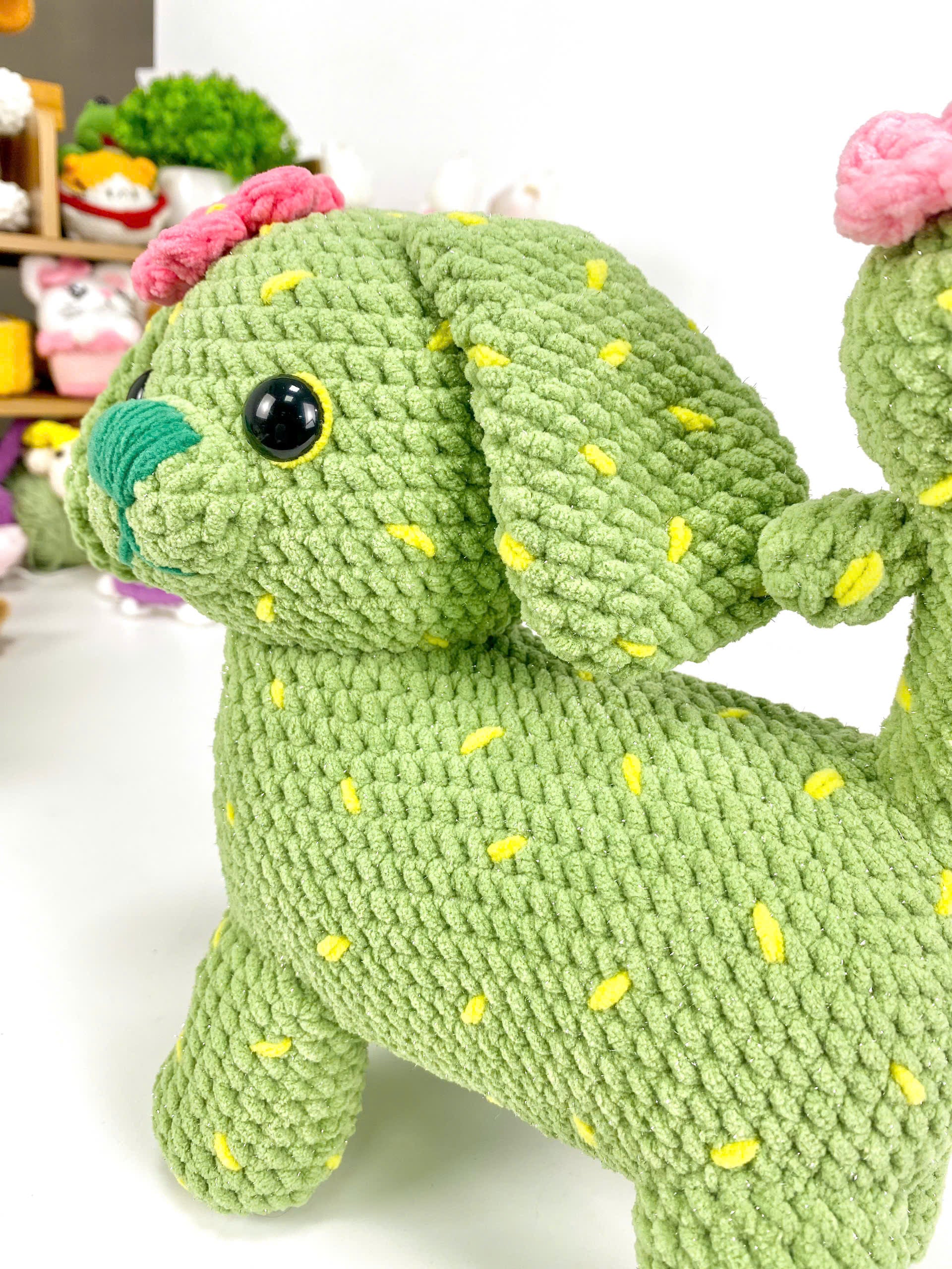 Cactus Dog Crochet Pattern: Amigurumi Plush Toy (PDF Pattern)