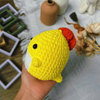 Cute Yellow Chick Crochet Pattern PDF, Amigurumi Chicken Plush Tutorial, Beginner Friendly Handmade Plush DIY