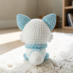 Snow Blue Cat Crochet Pattern, Cute Amigurumi Cat, Crochet Animal Pattern
