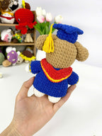 Graduation Dog Amigurumi Crochet Pattern: 2in1 Bundle (PDF Tutorial)