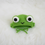 Frog Pet Hat Crochet Pattern PDF, Cute Frog Cat Hat Pattern, Crochet Pet Costume Tutorial