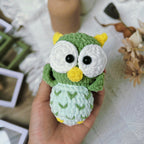 No Sew Owl Crochet Pattern PDF, Cute Owl Amigurumi Tutorial, Easy Plush Owl Pattern