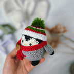 Christmas Penguin Crochet Pattern PDF, Cute Penguin Amigurumi Pattern