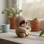 Sloth Crochet Pattern, Cute Amigurumi Sloth, Kawaii Plush Animal, Crochet Gift Idea, Easy Animal Crochet PDF