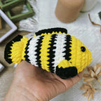 Clownfish Crochet Pattern PDF, No Sew Fish Amigurumi Pattern, Cute Nemo Inspired Plush Tutorial