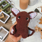 Eyebat Car Hanging Crochet Pattern PDF, Cute Bat Amigurumi Pattern, Halloween Rearview Mirror Charm, Eye Bat Ornament Tutorial