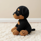Rottweiler Crochet Pattern, Dog Amigurumi PDF, Realistic Dog Plush Pattern