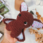 Eyebat Car Hanging Crochet Pattern PDF, Cute Bat Amigurumi Pattern, Halloween Rearview Mirror Charm, Eye Bat Ornament Tutorial