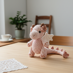 Dragon Crochet Pattern, Flower Dragon Crochet Pattern, Amigurumi Crochet Pattern