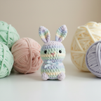 Bunny Crochet Pattern, Rainbow Bunny Amigurumi, Cute Easter Bunny Crochet, bunny crochet, Beginner Crochet Toy