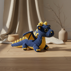 Dragon Crochet Pattern – Amigurumi Dragon PDF Pattern, Fantasy Plush Toy, Cute Dragon DIY Gift