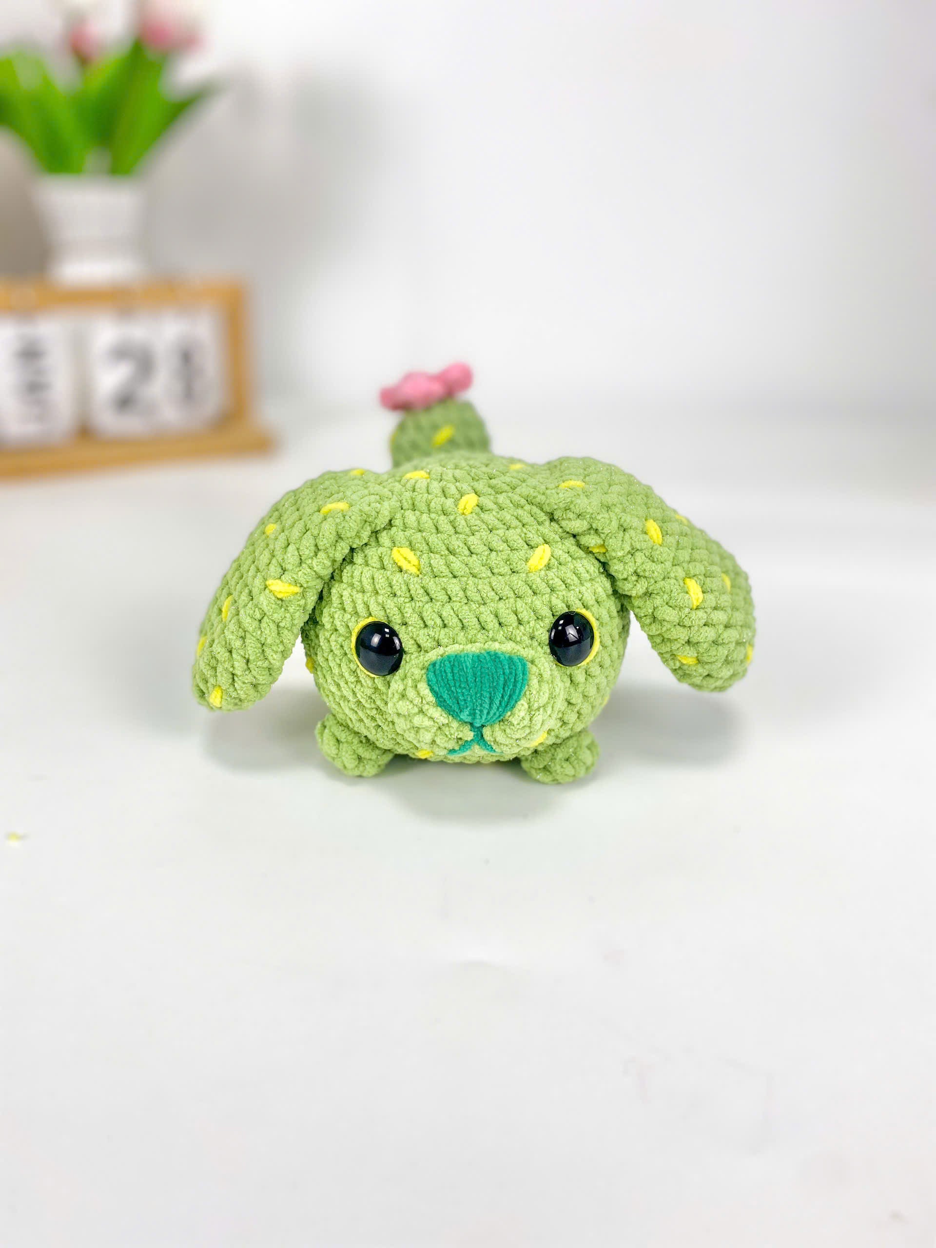 Cactus Dog Crochet Pattern: Amigurumi Plush Toy (PDF Pattern)