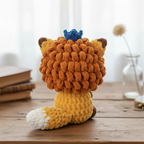 Mini Jungle Lion Crochet Pattern PDF – Cute Crown Lion Amigurumi Plush