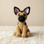 Dog Crochet Pattern, German Shepherd Amigurumi, Realistic Dog Plush Pattern, Crochet Puppy Toy, Advanced Crochet Pattern PDF