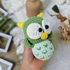 No Sew Owl Crochet Pattern PDF, Cute Owl Amigurumi Tutorial, Easy Plush Owl Pattern