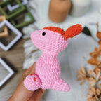 Parasaurolophus Crochet Pattern PDF, No Sew Dinosaur Amigurumi, Cute Dino Plush Tutorial