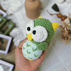 No Sew Owl Crochet Pattern PDF, Cute Owl Amigurumi Tutorial, Easy Plush Owl Pattern