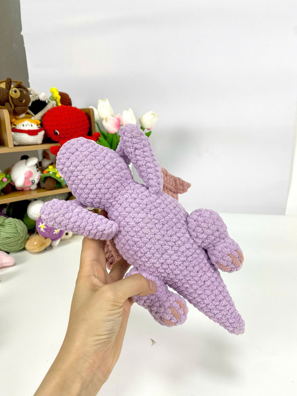 Dragon Amigurumi Crochet Pattern: Sleeping Plush Toy (PDF)