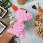 Parasaurolophus Crochet Pattern PDF, No Sew Dinosaur Amigurumi, Cute Dino Plush Tutorial