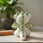 White Dragon Crochet Pattern, Amigurumi Dragon Plush, Fantasy Animal Crochet, Cute Dragon Toy, Detailed Crochet PDF Pattern
