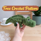 Free Crocodile Crochet Pattern, Cute Plush Alligator Amigurumi Tutorial, Chenille Animal Crochet Pattern