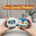 Potato Penguin and Yaca Yeti Crochet Pattern, Cute No-Sew Chunky Amigurumi Ideas