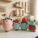 Strawberry Frog Crochet Pattern Bundle PDF, 4 Cute Amigurumi Frog Designs, Kawaii Plush Digital Download